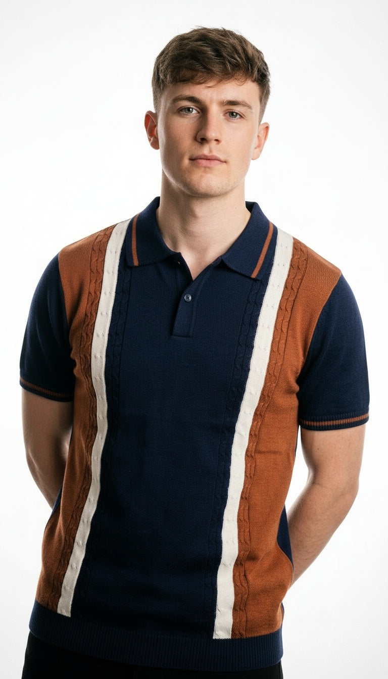 ARZO Heritage Stripe Polo