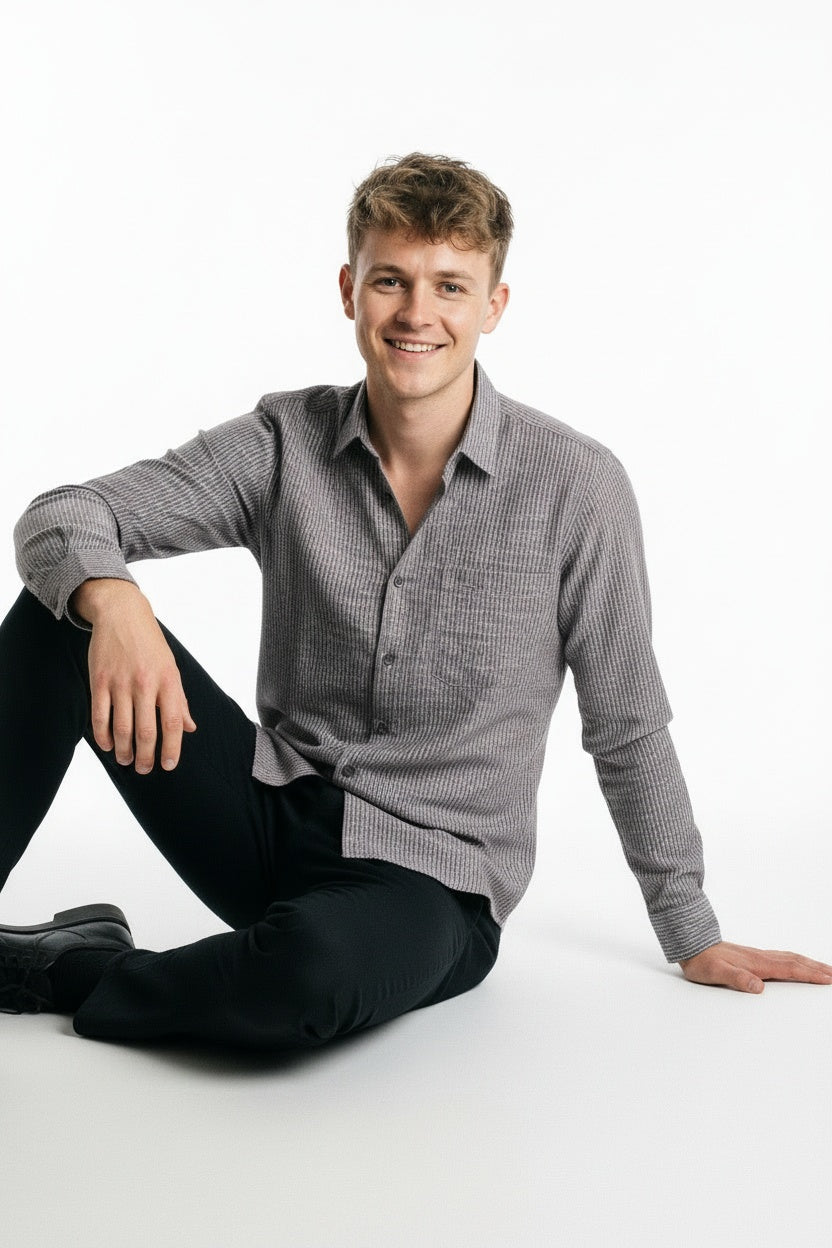 ARZO Slate Textured Shirt