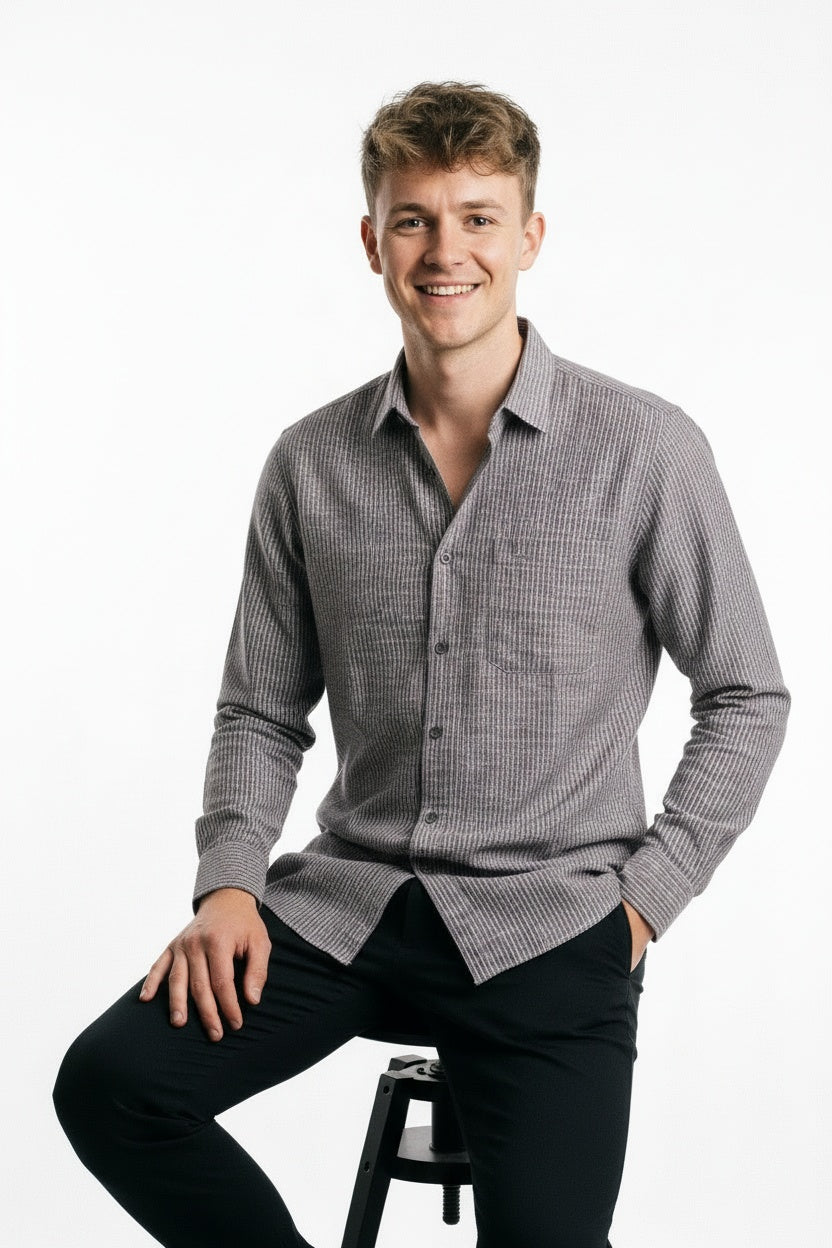 ARZO Slate Textured Shirt