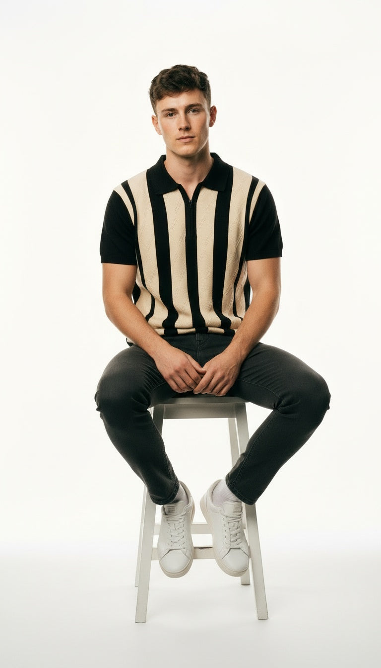 ARZO Polo – “Monarch Stripe”