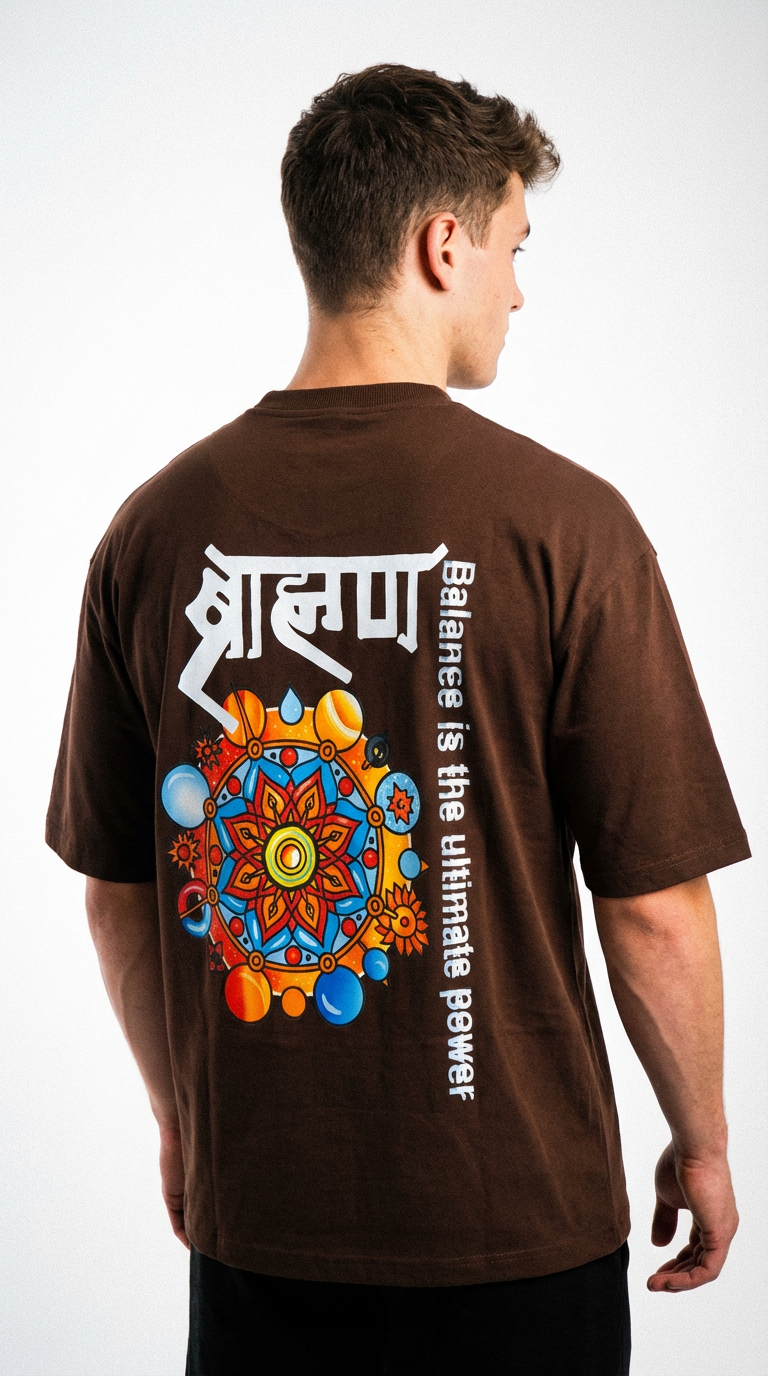 ARZO “Balance Power” Oversized Tee