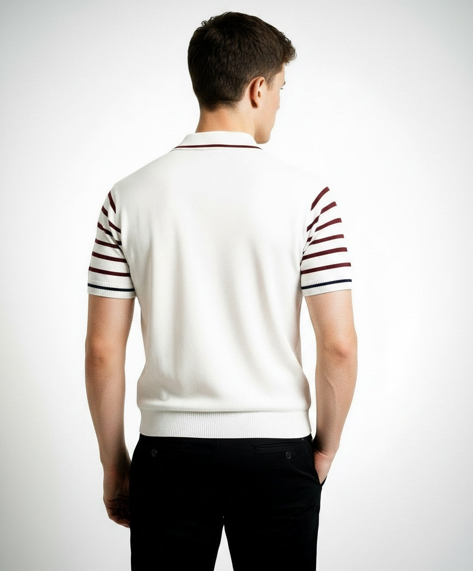 ARZO Ivory Edge Polo (White)