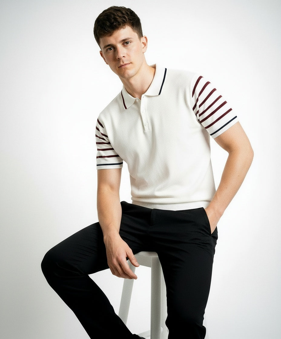 ARZO Ivory Edge Polo (White)