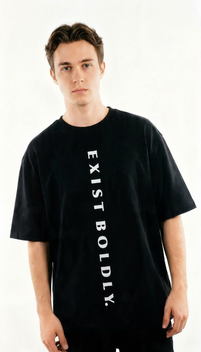 ARZO Shadow Pulse Backprint Oversized Tee