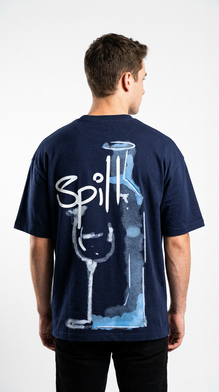 ARZO Midnight Flow Oversized Tee